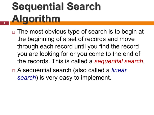 Chapter 4: basic search algorithms data structure | PPT