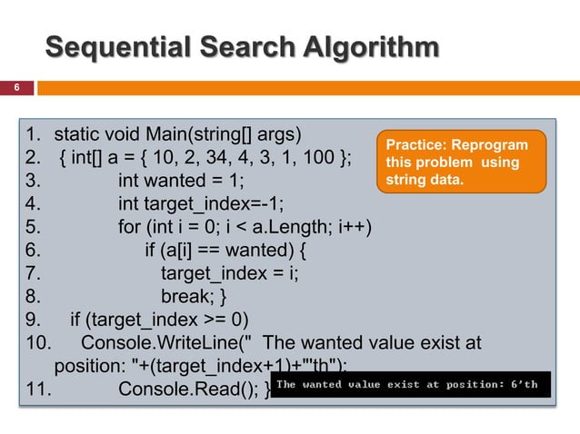 Chapter 4: basic search algorithms data structure | PPT
