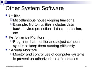 Computer Software, System soft wares and application software's | PPT