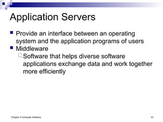 Programs Between Software Computer Software, System soft wares and application software's | PPT