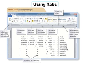 Using Tabs
 