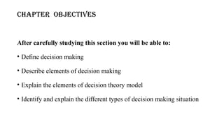 Chapter 4 decision theory - Copy.pptxghr | PPTX