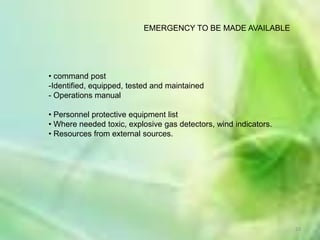 Admin/ financeEmergency CoordinatorTo coordinate planning