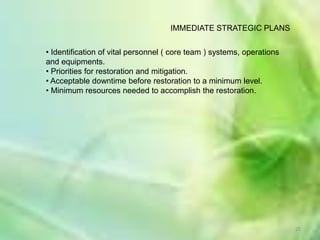  Work with Emergency Management Committe10Emergency Management Committe Ensure preparation, implementation and evaluation of EPR.