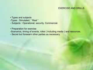  StrategyOperationDamage control (e.g fire fighting)