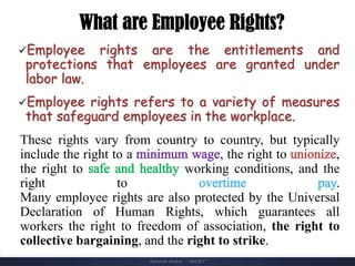 Chapter 4 Employee Rights and Discipline. (Business Ethics) pdf | PDF