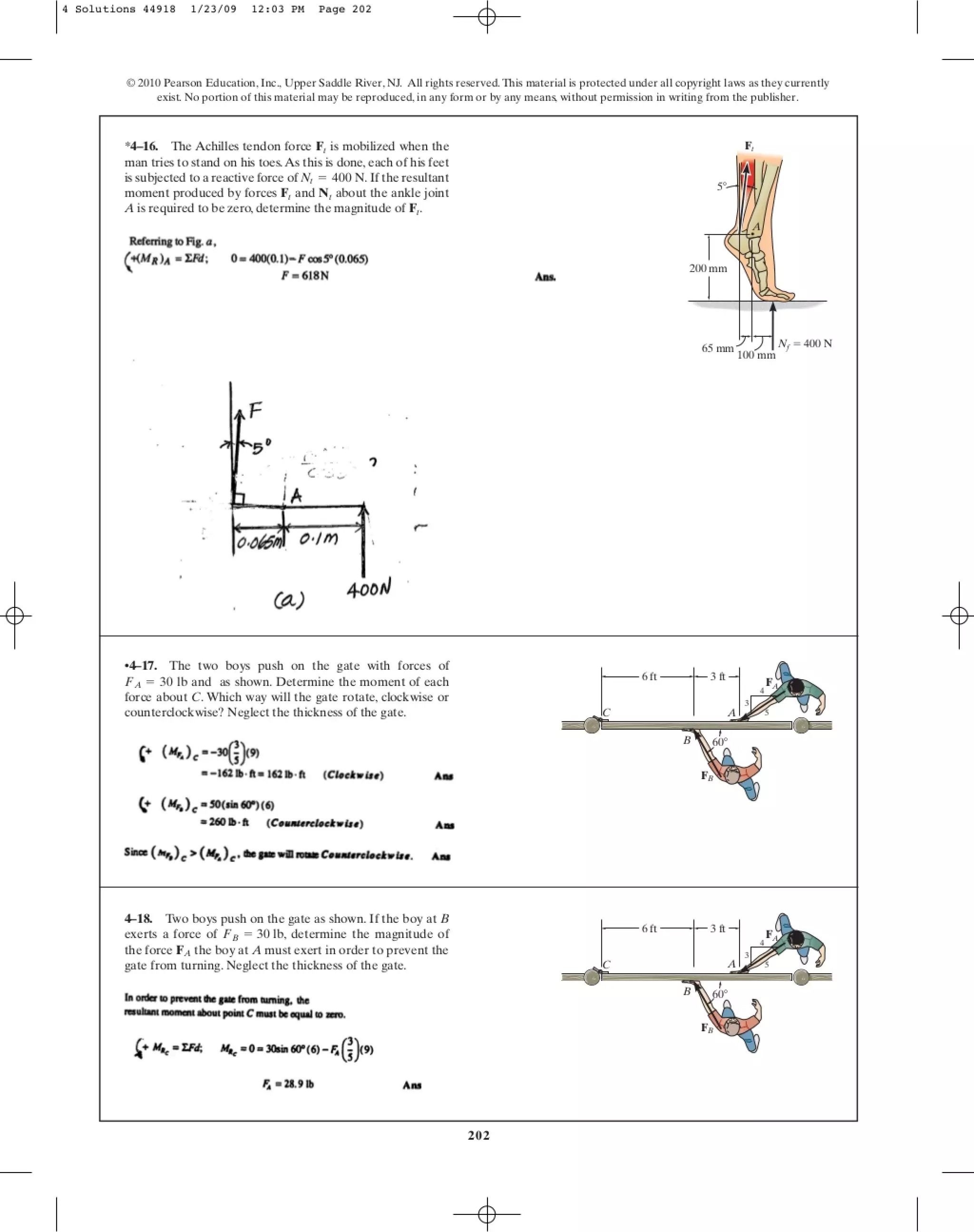 Chapter 4 engineering mechanics statics r c-hibbeler 12th edition ...
