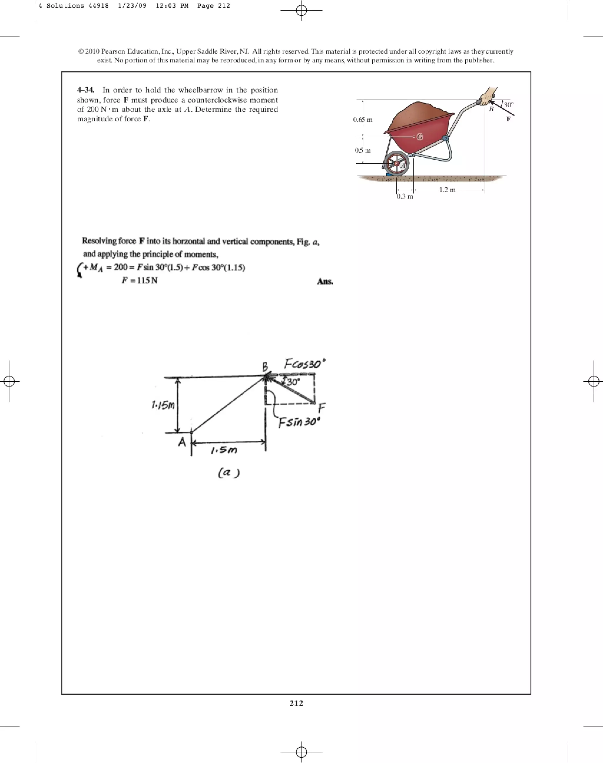 Chapter 4 engineering mechanics statics r c-hibbeler 12th edition ...