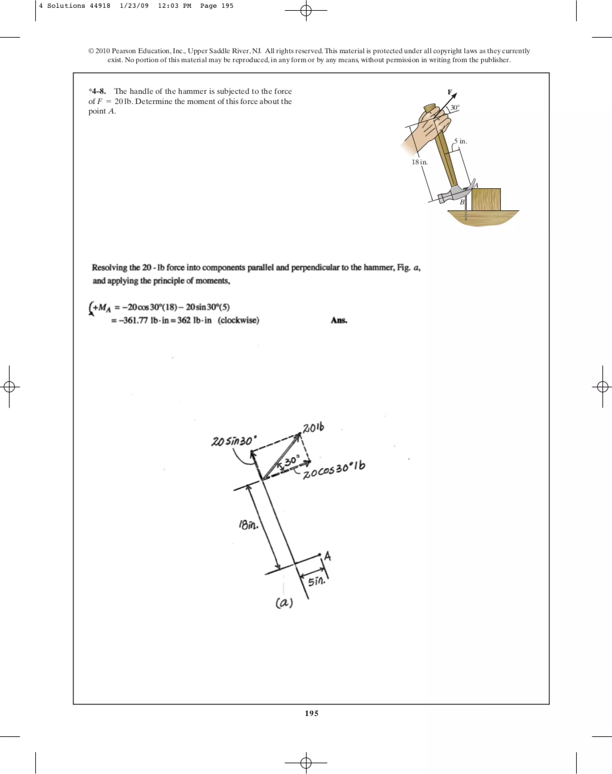 Chapter 4 engineering mechanics statics r c-hibbeler 12th edition ...