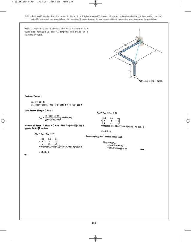 Chapter 4 engineering mechanics statics r c-hibbeler 12th edition ...