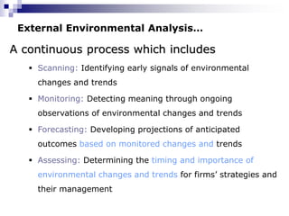 Task Environmental Analysis chapter 4 Environmental Analysis and Appraisal.ppt
