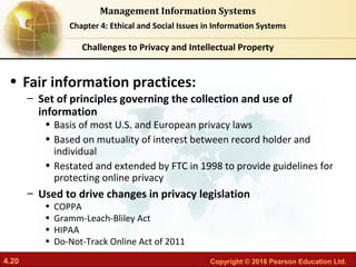 Chapter 4 ethical and social issues in information systems | PDF