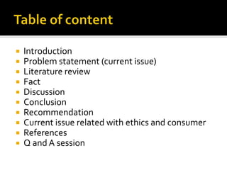 Chapter 4: Islamic Ethics in Consumerism | PPTX