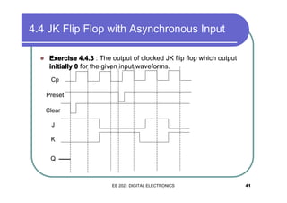 Asynchronous Clear Chapter 4 flip flop for students | PDF