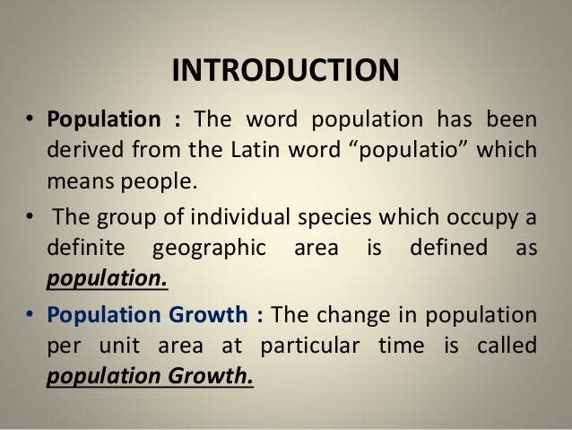 Human Population Environment