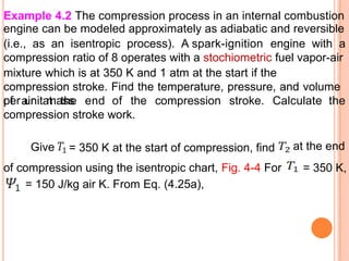 Thermodynamic Properties and Composition of Engine Working Fluids | PPTX