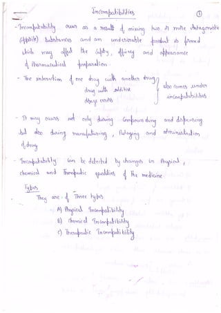 Avoid Incompatibilities pharmaceutical incompatibilities, overcoming methods | PDF