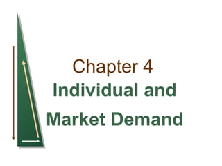 Chapter 4
Individual and
Market Demand
 