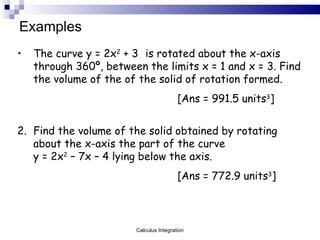 Integration With Rotation Chapter 4 Integration | PPT