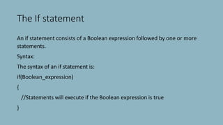 Chapter 4 java | PPTX