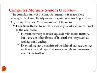 chapter 4 memory and memory hierarchiy .ppt