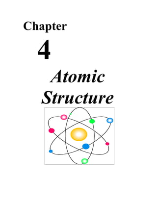 Chapter

  4
   Atomic
  Structure
 