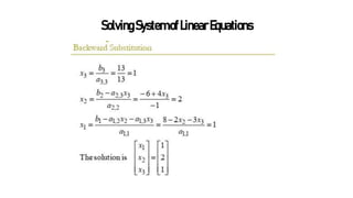 SolvingSystemofLinearEquations
 