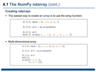 Chapter 4 NumPy Basics Arrays and Vectorized Computation (Part I).pptx