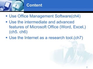 chapter 4 Office Management Software.ppt | Web Conferencing | Computer ...