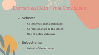 Chapter 4 organizing & manipulating the data in database | PDF