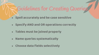 Chapter 4 organizing & manipulating the data in database | PDF