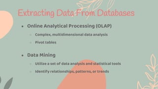 Chapter 4 organizing & manipulating the data in database | PDF