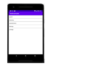 Android Chapter 4 part2 Types of View and View group | PPTX