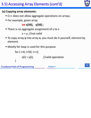 copy elements from source array to destination array |... Chapter 4 (Part I) - Array and Strings.pdf