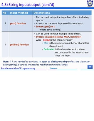 Chapter 4 (Part II) - Array and Strings.pdf