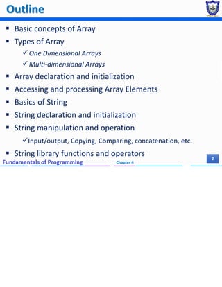 Chapter 4 (Part II) - Array and Strings.pdf