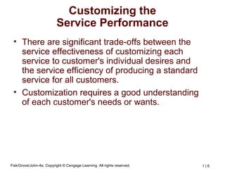 Services Marketing Chapter 4 Planning and Producing the Service ...