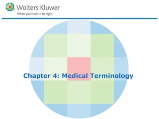 Copyright © 2016 Wolters Kluwer Health | Lippincott Williams & Wilkins
Chapter 4: Medical Terminology
 
