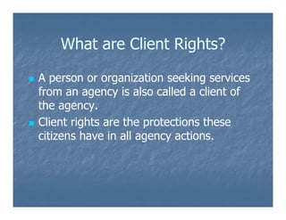Client Rights Training Image Chapter 4 pp | PDF