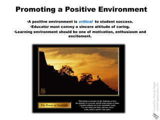 Promoting a Positive Environment ,[object Object]