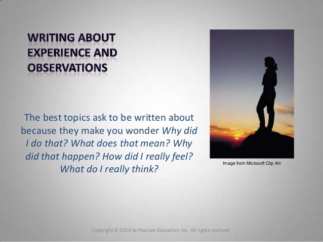 topics for a personal essay