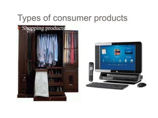 Types of consumer products
 Shopping products
 