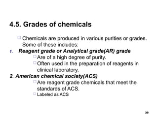 Introduction to medical chapter 4 reagents | PPT