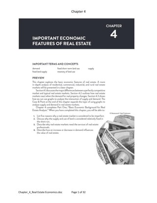 Chapter 4
Chapter_4_Real Estate Economics.doc Page 1 of 32
 