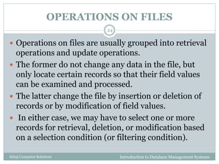 Chapter 4 record storage and primary file organization | PPTX
