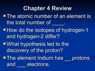 Chapter 4 review | PPT