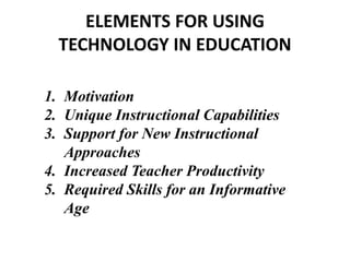 Chapter 4 roles of educational technology | PPTX