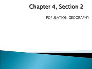 POPULATION GEOGRAPHY 