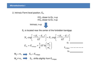 Chapter4 semiconductor in equilibrium | PDF