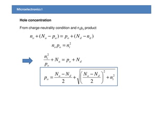 Chapter4 semiconductor in equilibrium | PDF